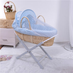 Corn Husk Baby Moses Basket PLUSH-BU