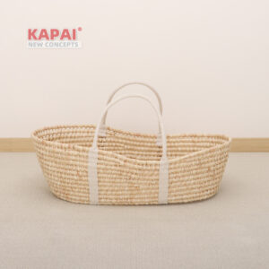 Corn Husk Baby Moses Basket MA-07