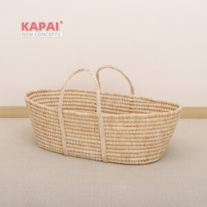 Corn Husk Baby Moses Basket MA-08